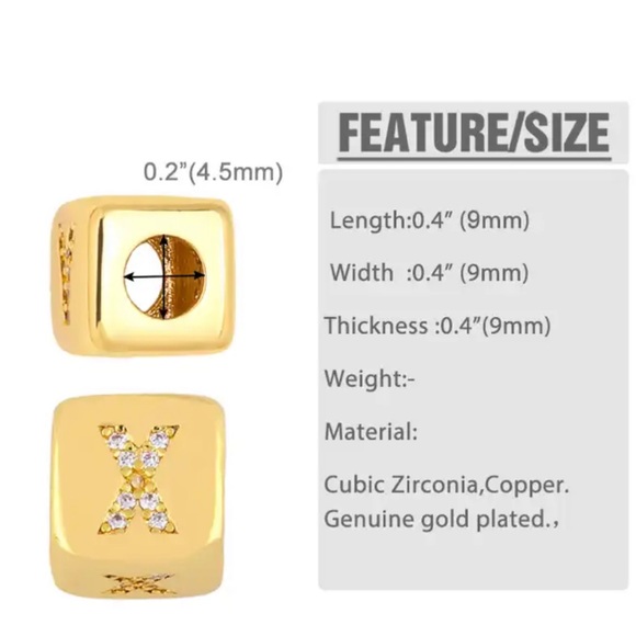 💗BACK IN STOCK!! Gold Dipped Charms on  16” Satellite Chain - Picture 6 of 8